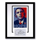 Barack Obama Autograph Signed 44th Us President Hope Framed 11x14 Display B Acoa