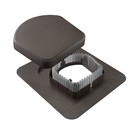 Snowventco Upper Roof Exhaust Vent  50 Sq  In   brown  Package Of 6
