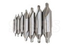 Shars  1-8 60 Degree Hss Center Drill Combined Drill   Countersink 8 Pcs Set   