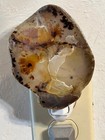 Extra Large Montana Moss waterline Agate Night Light  Yellowstone River Stone