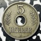 1914-j German East Africa 5 Heller Lot mk205