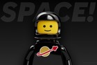 Lego Classic Black Spaceman Perfect Condition Offical