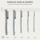 Artify Drybrush Set Of 5 Sizes  white 
