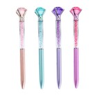 Pack Of 10 Diamond Pens  Big Crystal Diamond Ballpoint Pens Retractable For Girl