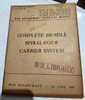 Set Of 9 War Department Signal Corp Training Manuals 1944 - 1947