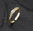 Ladies Floral Toe Ring Solid Metal 925 Sterling Silver 14k Yellow Gold Plated