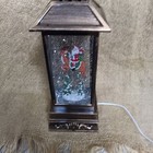 Wow   Santa Christmas Snow Globe Water Glittering 11  Lantern   