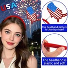 4th Of July 3 Styles Usa Flag Headbands For Kids   Women