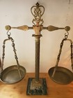 Vintage Brass   Marble Scales Of Justice 23   