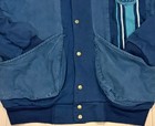 80s Vintage Adidas Trefoil Award Stadium Jacket Navy Blue Size M