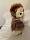 Vtg Gund Creation Owl Swedlin Plush Stuffed Animal Toy Felt Feet Heavy Bald Spot
