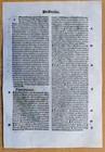 Post Incunable Leaf Hortus Sanitatis Colored Woodcuts Botany  d  - 1511