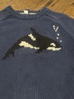 Baby Gap Blue Whale Knit Sweater Size 3 Orca Whimsical Ocean Nautical Playful