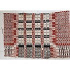 Antique Coverlet Piece Patriotic Craft Red White Blue Woven