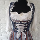 Esmara Dirndl Oktoberfest Dress Size Eu 40-42 And White Blouse