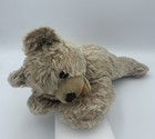 Vintage 1950   s-60   s Steiff-style Zotty Mohair Little Sleeping Laying Teddy Bear