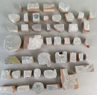 Large Lot Of 44 Vintage Antique Wood Printing Press Plate Block Blocks