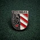 Vtg Nuremburg Pin Oktoberfest Hat Badge Crest Coat Of Arms Germany Souvenir Read