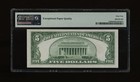 Dbr 1928-a  5 Legal Tender Fr  1526 Da Block Pmg 64 Epq Serial D14013596a