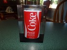  coca-cola Aluminum Can  Encased In Lucite - Paperweight