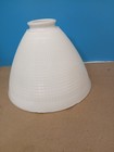 Vintage Corning Milk Glass Waffle Pattern Lamp Shade 2   Fitter 