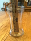 Stylish 8   Clear Glass Vase-hourglass Shape  Top Opening 5   Bottom 5  