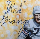 Red Grange Signed Goal Line Art Card pro Football Hall Of Fame hof Auto bears