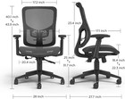Staples Kroy Ergonomic Task Chair Mesh Lumbar Support Black
