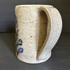 Ronny Staber Salt Glazed Bird   Flower Pottery Pitcher Vintage 1980   s