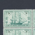  old Ironsides  Us Frigate Constitution - Vintage Set Of 4 Stamps 78 Years Old 