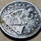 1851-o Seated Liberty Half Dime Silver Coin - New Orleans Mint - Vg Condition