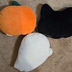 Halloween Ghost Cat And Pumpkin Plush Pillow Set