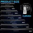 Slim Curved 20  26  32  38  44  50  Inch Led Light Bar Off Road Driving Atv Utv