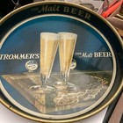 Trommer s Malt Beer 12  Metal Tin-litho Tray Bushwick Brooklyn New York Good
