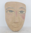 Unique Handmade Ancient Egyptian Pharaonic Carved Wood Mummy Mask Coffin  bd 