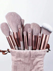 13pcs Professional Makeup Brush Set With Bag   Sponge For Face   Eye Beauty
