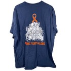 Fdny Usmc No One Fights Alone Navy Blue Graphic T-shirt Mens 2xl