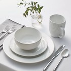 Threshold Porcelain Dinnerware Dish Plate Set Dishwasher-safe White 16pc