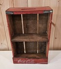 Vintage Coca-cola Coke Wooden Crate Display Shelf   Temple Chattanooga 1976