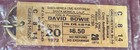 David Bowie 1972 Santa Monica Civic Replica Ticket Key Chain New Sealed Promo