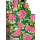 Vintage Peter Popovitch Pink Hippo Skirt Shorts Novelty Preppy Resort Cotton