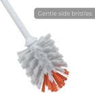 Non-slip Handle     Long Lasting Bristles - Dishwasher Safe - Cleans Water Bottles