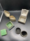 Lot Of Four  4 Pc s  Vintage Pill  Trinket Box s  