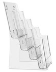4 Tier Acrylic Brochure Holder 8 5 X 11 Inch  Clear Literature Organizer Magazin