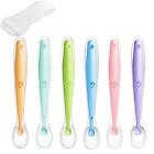 Baby Silicone Soft Spoons-feeding Spoons For Baby Kids Toddlers Infants-6 Pack