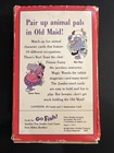 Vintage Jumbo Old Maid Game 1988 1992 Parker Brothers 39 Cards W  Box Complete
