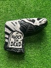 Scotty Cameron 2017 Halloween Knock  em Dead Putter Headcover Gold Skull
