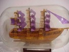Ooak  Vintage Folk Art Hand Carved Clipper Sailing Ship In A Gallon Bottle 