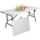6ft Fold-in-half Table  Indoor outdoor -spuer Discount