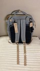Diaper Bag Backpack Gray Multi-pocket Baby Bag Waterproof Travel Tote New